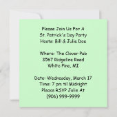 Leprechaun Lean St. Patrick's Day Party Invitation (Dos)