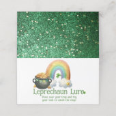 Leprechaun Lure, St Patricks Day Trap Bait Afsprakenkaart (Buitenkant ongevouwen)