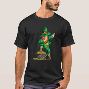 Leprechaun maakt Dab Dabbing Gold Pot St Patricks T-shirt