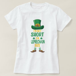 Leprechaun maat niet kort St Patrick's Day T-shirt