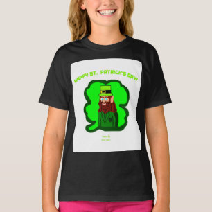 Leprechaun Magic Girls Zwart Basic T Shirt