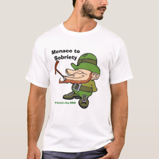 Leprechaun, Menace naar Sobriety, St Patrick's Da. T-shirt