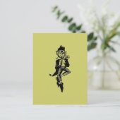 Leprechaun met Flute Briefkaart (Staand voorkant)