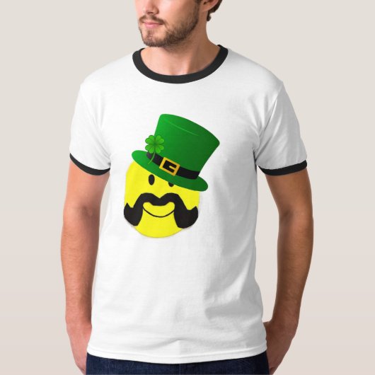 Leprechaun Mustache T-Shirt (Voorkant)