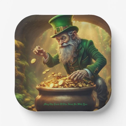 Leprechaun Papieren Bordje (Voorkant)