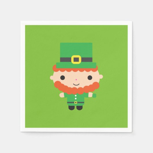 Leprechaun papieren servetten (Voorkant)