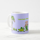 Leprechaun Parade Caricatures Drôle Mug (Devant gauche)