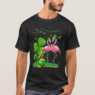Leprechaun Pet Flamingo Shamrock St Patricks Day B T-shirt