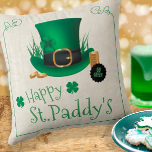 Leprechaun Pet Happy St. Paddy's ID636 Kussen