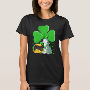 Leprechaun Pet Shamrock Leaf Wolf St Patrick S Day T-shirt