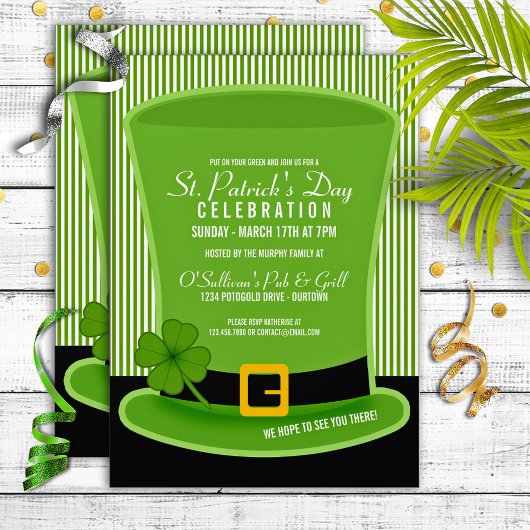 Leprechaun Pet St. Patricks Day Party Kaart