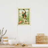 Leprechaun Pig Shillelagh St Patrick's Day Poster (Keuken)