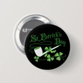 Leprechaun Pipe Ronde Button 5,7 Cm (Voorkant /achterkant)
