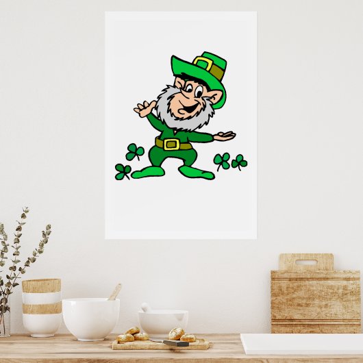Leprechaun Poster (Keuken)