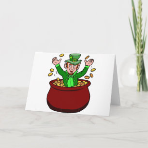 Leprechaun Pot of Gold Coins Kaart