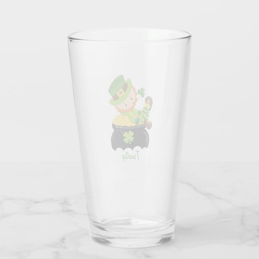 Leprechaun Pot of Gold Glas (Achterkant)