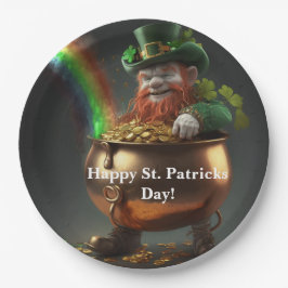 Leprechaun Pot Of Gold Paper Plates Papieren Bordje