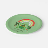 Leprechaun Pot of Gold Rainbow St Patrick's Day Papieren Bordje (Gekanteld)