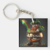 Leprechaun Pot Of Gold Sleutelhanger (voorkant)