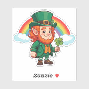 Leprechaun Rainbow Sticker