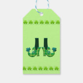 Leprechaun schetst St Patrick's Day Cadeaulabel (Achterkant)