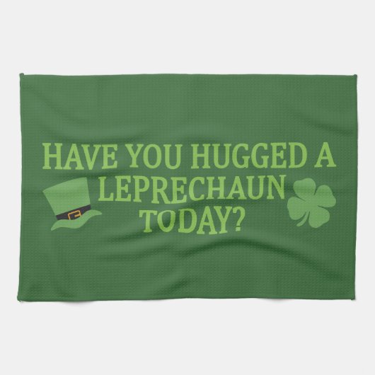Leprechaun Serviette de cuisine Hug (Horizontal)