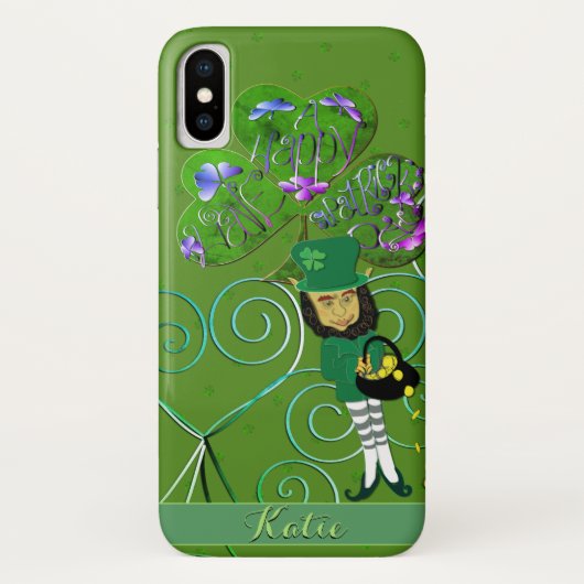 Leprechaun Shamrock Case-Mate iPhone Case (Achterkant)