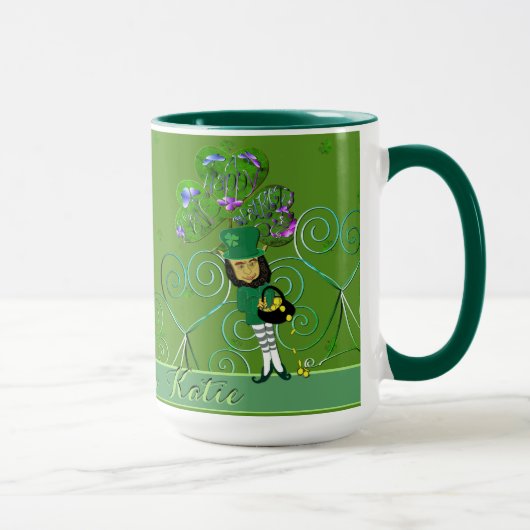 Leprechaun Shamrock Mug (Droite)