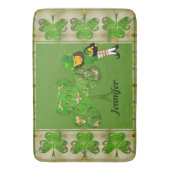 Leprechaun Shamrocks Badmat (Voorkant Verticaal)