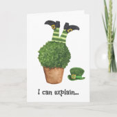 Leprechaun Shenanigans Funny St Patricks Day Kaart (Voorkant)