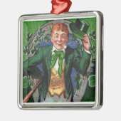 Leprechaun-sieraad Metalen Ornament (Links)