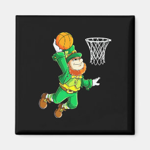 Leprechaun Skelet Dunk St. Patrick's Day Jongens M Magneet
