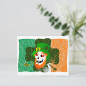 Leprechaun Skull Briefkaart (Staand voorkant)