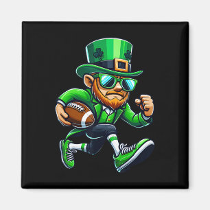 Leprechaun Spelen Football St Patricks Day Sport Magneet