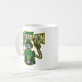 Leprechaun squelette de célébration sanglante Mug (Devant gauche)