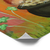 Leprechaun St. Patrick’s Day Tabby Cat Wall Art Poster (Hoek)