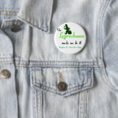 Leprechaun St Patrick's Day Buttonnen Ronde Button 5,7 Cm (In situ)