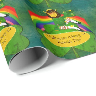 Leprechaun St. Patrick's Day Cadeaupapier