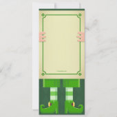 Leprechaun St. Patrick's Day Invitation Kaart (Achterkant)
