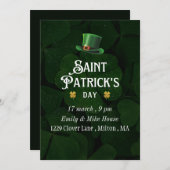 Leprechaun St.Patrick's Day Party Invitation (Devant / Derrière)