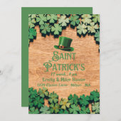 Leprechaun St.Patrick's Day Uitnodiging (Voorkant / Achterkant)