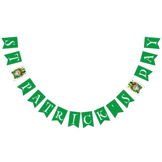 Leprechaun St Patrick's Day viering Vlaggetjes (Alle)