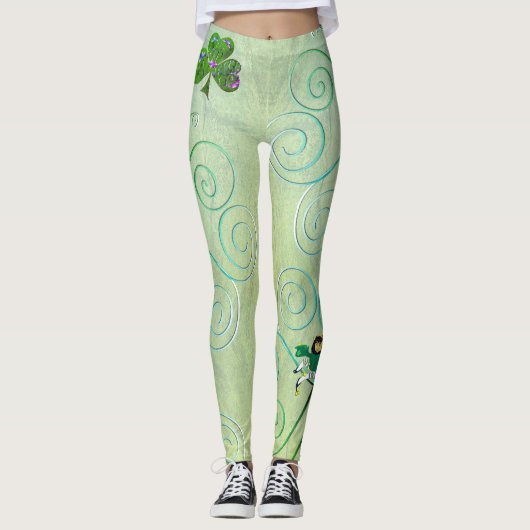 Leprechaun St. Patrick's Leggings (Devant)