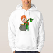 Leprechaun Sweat - shirt à capuche de filles (Devant)