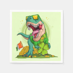 Leprechaun T-Rex St. Patrick's Day Servet