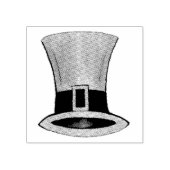 Leprechaun Top Hat Happy Saint Patrick's Day Rubberstempel (Afrduk)