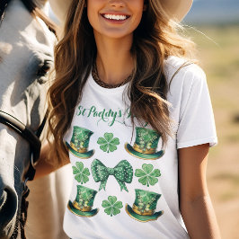 Leprechaun Top Hats met Klaver en Coquette Bow
