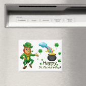 Leprechaun With Rainbow Magnet Magneet (Insitu (Vaatwasser))