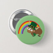 Leprechaun Yak Ronde Button 5,7 Cm (Voorkant /achterkant)