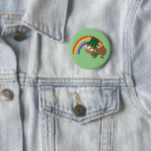 Leprechaun Yak Ronde Button 5,7 Cm (In situ)